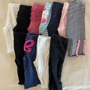 Lot of 11 Pairs of Infant Pants - Sz 3-6 Months